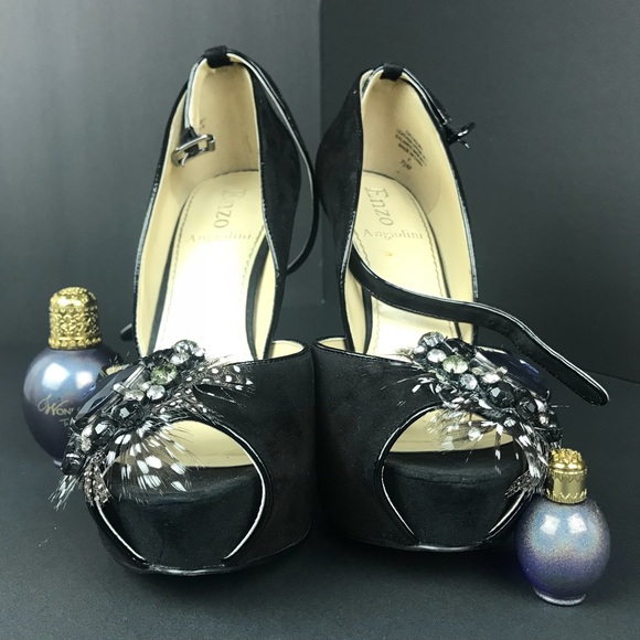 Vintage Enzo Angiolini Open Toe Heels - Picture 4 of 8